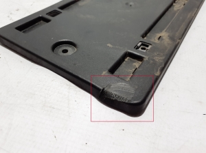 AUDI Q8 (2018–2026) Front bumper license plate holder 8W8827113 - 5