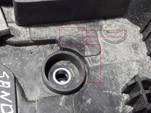 Dacia Sandero III (2021–2026) Batteriehalter 244286139R - 4