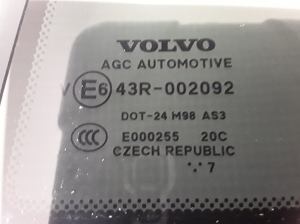 VOLVO XC90 (2015–2024) Aizmugurējo sānu durvju trīsstūrveida stikls 31651873 - 2