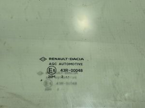 Dacia Sandero III (2021–2026) Priekšējo durvju stikls 803007279R - 3