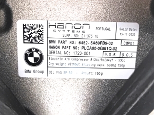 BMW i4 G26 (2022–2026) A/C compressor 5A69FB9 - 4