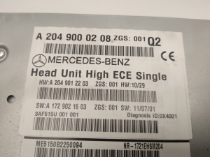 Mercedes Benz C-Class 204 (2007–2014) Audio, Video, Navigation A2049000208 - 4
