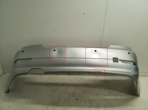 BMW 5 SERIES E60 (2003–2010) Aizmugurējais bamperis 51127033707 - 3