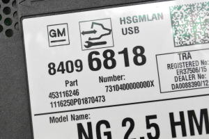 Opel Astra K (2015–2021) Multimedia control module 84096818 - 2