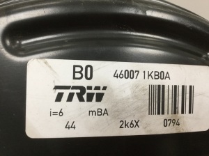 NISSAN Juke F15 (2010–2018) Bremskraftverstärker 460071KB0A - 2