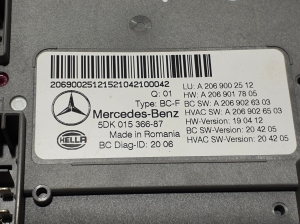 Mercedes Benz C-Class 206 (2021–2026) Mugavusmoodul A2069002512 - 3