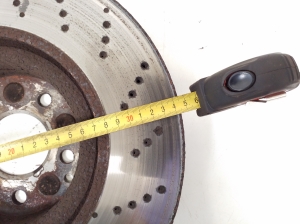 Mercedes Benz SLK-Class 172 (2011–2026) Front brake disc A0004211612 - 3