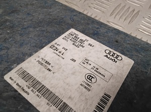 AUDI A8 D5 (2017–2026) Trunk carpet 4N0863463 - 2