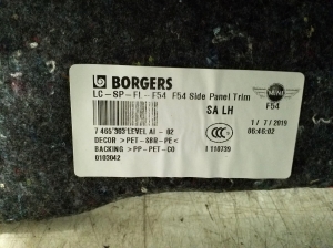 Mini Clubman F54 (2014–2026) Trunk side trim panel 7465363 - 2