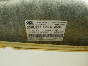 AUDI A7 (2010–2018) Dachhimmel 4G8867506L - 3