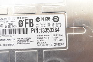 Opel Astra J (2009–2017) Bluetooth module 13353284 - 2
