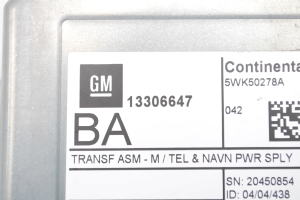 Opel Astra J (2009–2017) GPS control unit 13306647 - 3