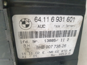 BMW 3 SERIES E46 (1998–2007) Heater control panel 64116931601 - 3