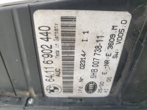 BMW 3 SERIES E46 (1998–2007) Heater control panel 64116902440 - 3
