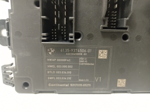 BMW 1 SERIES F20 (2010–2026) Comfort control module 9374506 - 2