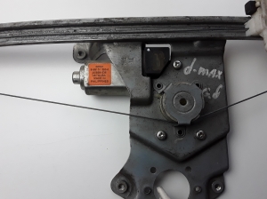 Isuzu D-Max (2002–2012) Rear side door window regulator and its parts 8981515930 - 4