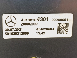 Mercedes Benz Sprinter W 907 (2018–2026) Side mirror and its parts A9108104301 - 2