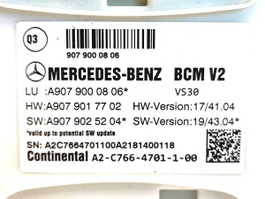 Mercedes Benz Sprinter W 907 (2018–2026) Mugavusmoodul A9079000806 - 2