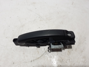   Front door external opening handle and its details  -  