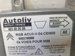 Peugeot Partner I (1996–2008) Airbag module 603602500  9653190880 - 3