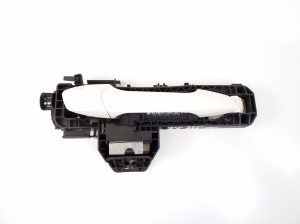 Front door external opening handle and its details