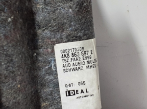 AUDI A7 (2018–2026) Trunk carpet 4K8863697E - 2