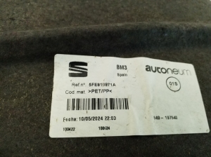CUPRA Leon I (2020–2026) Rear wheel arch liner 5FE810971A - 3