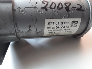 Peugeot 2008 P24 (2019–2026) Starter 9830507480 - 4
