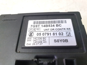 Ford Mondeo IV (2007–2015) Rear side door control unit 7G9T14B534BE - 2