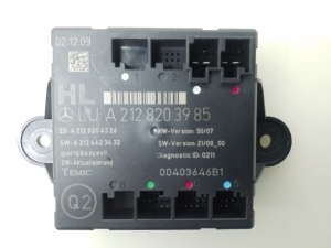   Rear side door control unit 