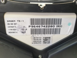 Peugeot 307 I (2000–2009) Instrument cluster P9646742280  216518703 - 4