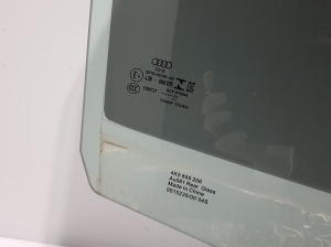 AUDI A6 C8 (2018–2025) Aizmugurējo sānu durvju stikls 4K5845206 - 2