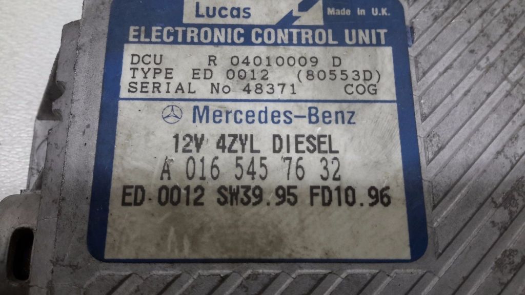 MERCEDES-BENZ E-Class W210 (1995-2002) Variklio kompiuteris A0165457632 20972175
