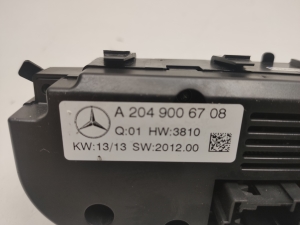 Mercedes Benz CLS-Class 218 (2011–2018) Heater control panel A2049006708 - 4