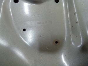 Volkswagen Golf VII (2012–2026) Rear side doors 5G9833312D - 5