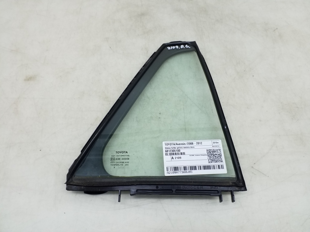 TOYOTA Avensis T27 Rear Right  Window 6812305100 20983286