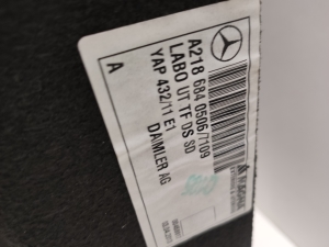Mercedes Benz CLS-Class 218 (2011–2018) Trunk carpet A2186840506 - 4