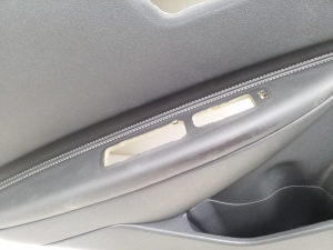  Upholstery of rear side doors 