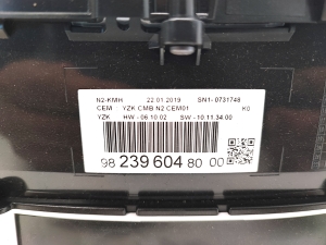 TOYOTA ProAce (2016–2026) Mērinstrumentu panelis 9823960480 - 3