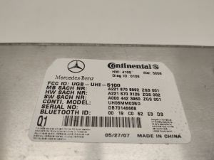 Mercedes Benz CL-Class C216 (2006–2014) Bluetooth-Modul A2218708992 - 2