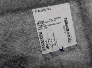 Mercedes Benz S-Class 223 (2020–2026) Salongi põrandavaip A2236803506 - 2