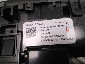 AUDI Q4 e-tron I (2021–2026) Käiguvahetuse lüliti 89A713059C - 3