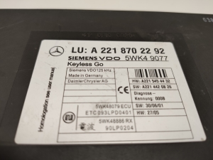 Mercedes Benz CL-Class C216 (2006–2014) Control unit a2218702292 - 4