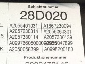 Mercedes Benz GLC-Class 253 (2015–2019) Aizmugurējo sānu durvju logu pacēlājs un tā detaļas A2055401031 - 5