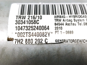 Volkswagen Transporter T5 (2003–2015) Beifahrerairbag 7H2880202C - 2