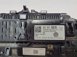 Volkswagen Tiguan (2017–2026) Mērinstrumentu panelis 3G0920320B - 5