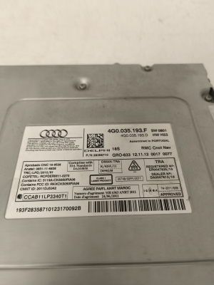 AUDI A6 C7 (2011–2018) Radio (head unit) 4G0035193F - 5