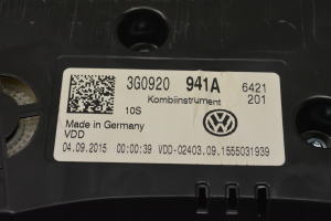 Volkswagen Passat B8 (2014–2023) Instrument cluster 3G0920941A - 2