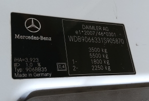 Mercedes Benz Sprinter /906/ (2006–2018) Sonstige Teile 906BB35 - 3