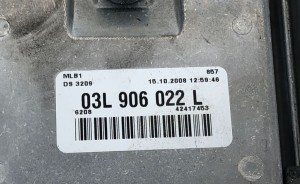 AUDI A4 B6 (2000–2005) Mootori juhtplokk 03L906022L - 3